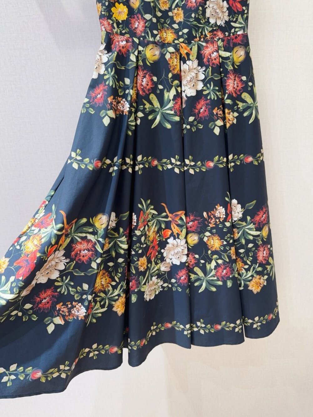 Agua by Agua Bendita Navy Blue Floral Slip Dress - Picture 3 of 7